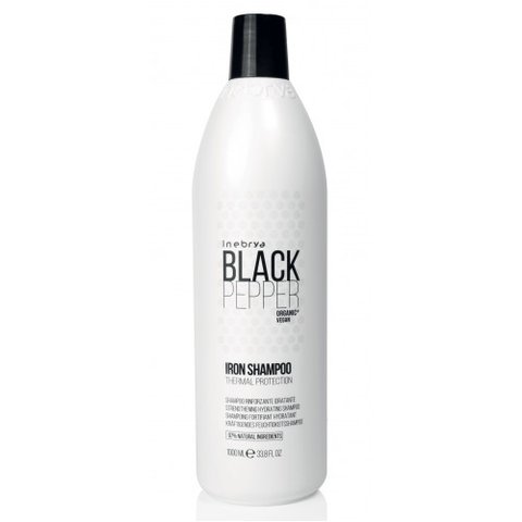 Шампунь для увлажнения и укрепления волос Inebrya Black Pepper Iron Shampoo 1000 мл