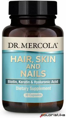 Витамины для волос кожи и ногтей Dr. Mercola (Hair Skin & Nails) 30 капсул