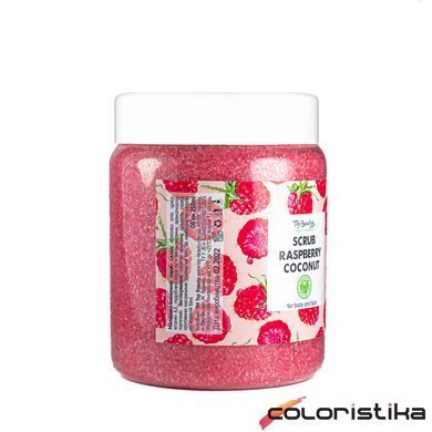 Скраб для обличчя та тіла Top Beauty Raspberry Coconut з ароматом малини та кокосовою олією 250 мл