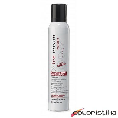 Сухий шампунь з кератином Inebrya Keratin Instant Dry Shampoo 300 мл