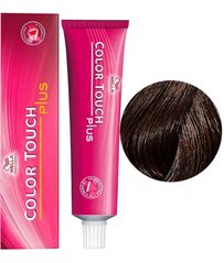 Безаміачна фарба для волосся Wella Professionals COLOR TOUCH PLUS 44/07 Середній коричневий натурально-коричневий 60 мл