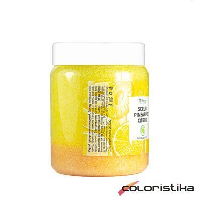 Скраб для обличчя та тіла Top Beauty Pineapple Citrus з ароматом ананас-цитрус та кокосовою олією 250 мл