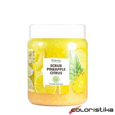Скраб для обличчя та тіла Top Beauty Pineapple Citrus з ароматом ананас-цитрус та кокосовою олією 250 мл