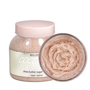 Цукровий скраб для тіла Hollyskin Coconut Cappuccino з олією ши та перлітом