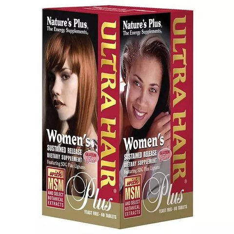 Комплекс для роста оздоровления волос для женщин Natures Plus Ultra Hair 60 таблеток