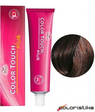 Безаміачна фарба для волосся Wella Professionals COLOR TOUCH PLUS 55/04 Світло-коричневий натуральний червоний 60 мл