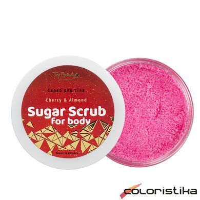 Сахарный скраб для тела Top Beauty "Вишня и миндаль" с кокосовым маслом 250 мл