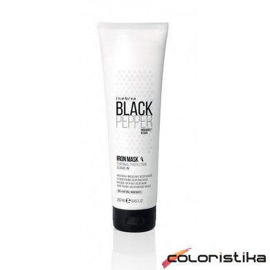 Маска несмываемая для укрепления непослушных волос Inebrya Balck Pepper Iron Mask 300 мл