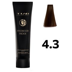 Фарба для волосся T-LAB Premier Noir 4.3 золотистий шатен 100 мл