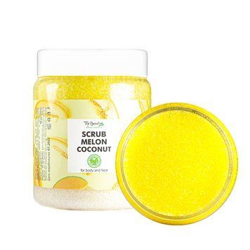 Скраб для лица и тела Top Beauty Melon Coconut с ароматом дыни и кокосовым маслом 250 мл