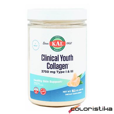 Колаген KAL Clinical Youth Collagen Type I & III - 10.5 oz