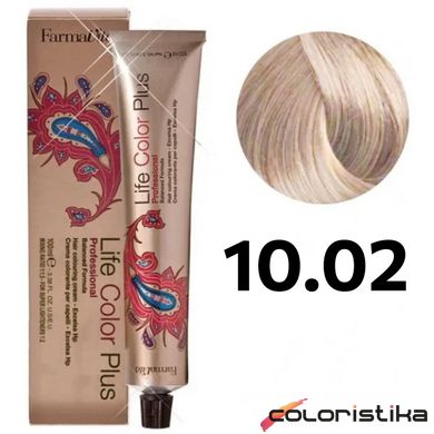 Краска для волос FarmaVita Life Color Plus 10.02 платиновый блондин жемчужный 100 мл