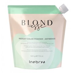 Освітлювач для волосся (пудра) із зеленими мікропігментами Inebrya Blondesse Reduct Color Powder Antibrass 5 Tones 500 г