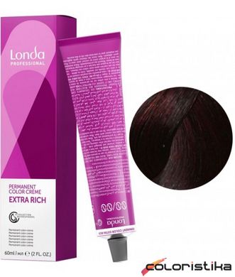 Фарба для волосся Londa Professional PERMANENT COLOR 5/5 Світло-коричневий червоний 60 мл
