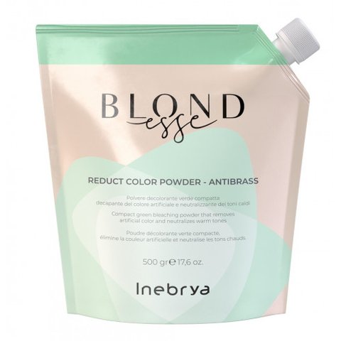 Осветлитель для волос (пудра) с зелеными микропигментами Inebrya Blondesse Reduct Color Powder Antibrass 5 Tones 500 г