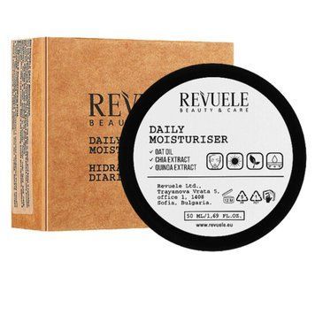 Крем для обличчя зволожувальний Revuele Vegan & Organic Daily Moisturizer денний, 50 мл