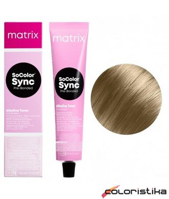 Безаммиачная краска для волос Matrix SoColor Sync Pre-Bonded Alkaline 9NA Очень светлый блондин натуральный пепельный 90 мл