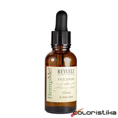 Сироватка для обличчя Revuele Hemp Me Face Serum With Hemp Seed з конопляною олією 30 мл