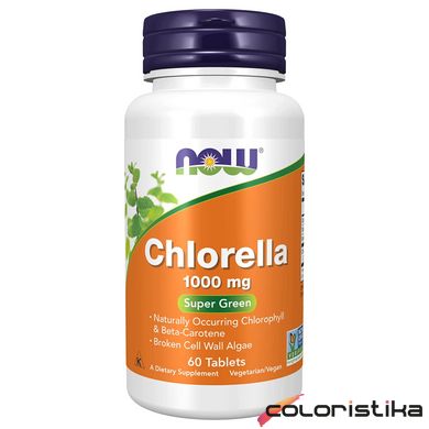 Now Foods Chlorella 1000 mg - 60 Tabs