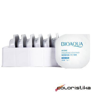 Маска для обличчя омолоджуюча Bioaqua Algae Hyaluronic Acid 7.5 мл BQY227699