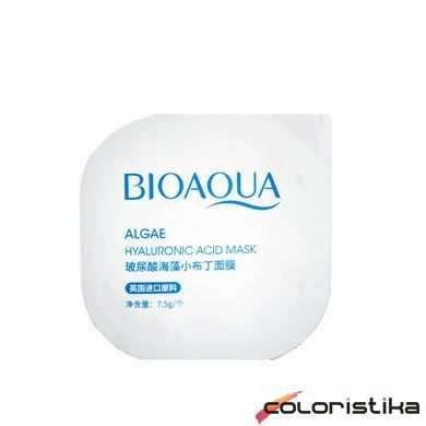 Маска для обличчя омолоджуюча Bioaqua Algae Hyaluronic Acid 7.5 мл BQY227699