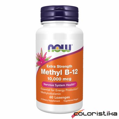 Витамин Methyl B-12 Now Foods 10000 mcg - 60 tabs