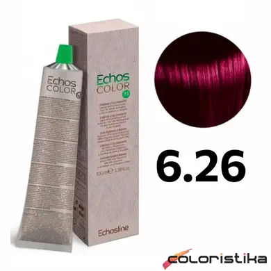 Краска для волос Echosline Echos Color 6.26 красно-фиолетовый светлый каштан 100 мл купить в Украине | Coloristika